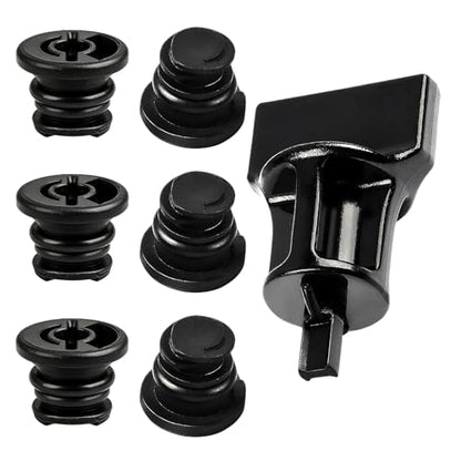 7PCS Car Engine Oil Drain Plug with Oil Drain Plug Removal Tool, No Leak Oil Drain Plug Repair Kit OEM 06L103801 Compatible with Volkswagen 1.8L 2.0L Petrol Audi Seat Golf Passat Tiguan