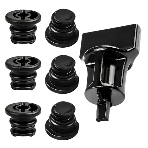 7PCS Car Engine Oil Drain Plug with Oil Drain Plug Removal Tool, No Leak Oil Drain Plug Repair Kit OEM 06L103801 Compatible with Volkswagen 1.8L 2.0L Petrol Audi Seat Golf Passat Tiguan