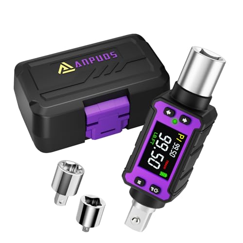 ANPUDS 1/2" Digital Torque Adapter Set (2-99.6 Ft.lb / 2.7-135 Nm) | Slim Electronic Torque Wrench Converter, ±2% Accuracy for Bike, Automotive, Motorcycle & Precision Repair - size: 1/2" (2.0-99.6 Ft.lb/2.7-135 Nm)
