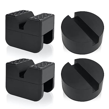TONDA Jack Pads, Universal Rubber Rail Pinch Weld Protector, Slotted Adapter for Jack Stand and Floor Jack - color: JACK PAD SET