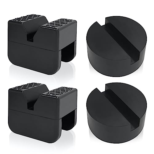 TONDA Jack Pads, Universal Rubber Rail Pinch Weld Protector, Slotted Adapter for Jack Stand and Floor Jack - color: JACK PAD SET