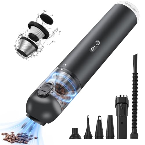 Cordless Handheld Car Vacuum Cleaner - 15000PA Portable Vacuum with LED Light & HEPA Filter, Blow & Suction 2 in 1 Small Hand Held Cleaner for Car Detailing, Pet Hair, Home, Office