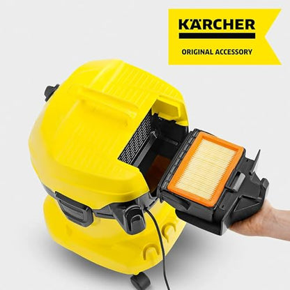 Kärcher Flat Pleated Filter for Karcher Wet Dry Vacuum - Compatible with WD 4, WD 5/P and WD 6 P S Wet Dry Vacs - Reusable Filter - style: Filter for WD4, WD5, WD 6