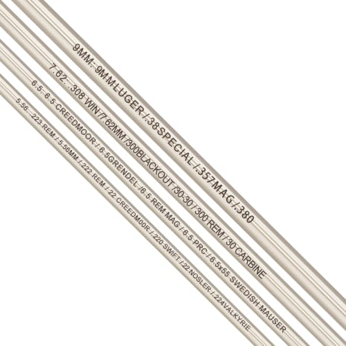 BTEVGO Bore Alignment Rod for 9MM, 5.56, 7.62, .45, 6.5, 6.8, .338 Protective Case | Verify Alignment to Muzzle, Prevent Baffle Strikes - size: 6.5