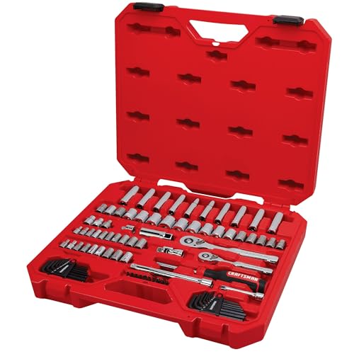 CRAFTSMAN Mechanics Tool Set, 83 Piece Hand Tool and Socket Set SAE/Metric (CMMT12121) - style: NEW 83 Piece Set