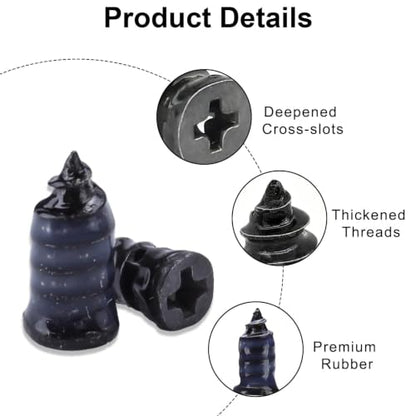 70PCS Tire Plug Kit, Heavy Duty Screw in Tire Plugs for Tubeless Tire Repair, Rubber Nails Flat Tire Puncture Fix Kit for Car, Motorcycle, Truck, Tractor