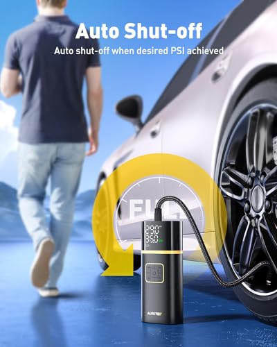 AUXITO Tire Inflator Portable Air Compressor - size: 5200mAh AS1