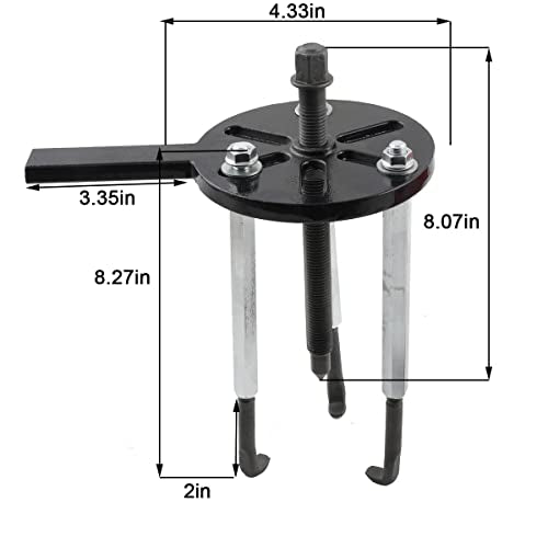 Bearing Puller Set 21 in1 Inner Hole Puller Removal Tool Bearing Disassembly Puller Three-jaw Puller Set with Six Different Sizes of Wheel Gear Puller Tool