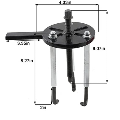 Bearing Puller Set 21 in1 Inner Hole Puller Removal Tool Bearing Disassembly Puller Three-jaw Puller Set with Six Different Sizes of Wheel Gear Puller Tool