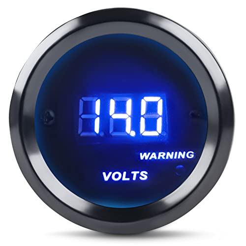DC12V Voltmeter Blue Digital LED Volt Gauge Voltage Meter Kit 2inches 52mm
