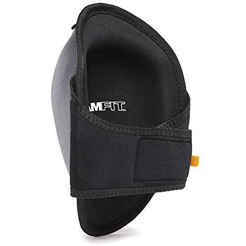 ToughBuilt – FoamFit Professional Knee Pads, Heavy-Duty Ergonomic Support with Adjustable Straps for All-Day Comfort & Protection (TB-KP-2B) - size: Standard (Grey/Black)