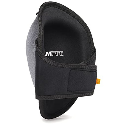 ToughBuilt – FoamFit Professional Knee Pads, Heavy-Duty Ergonomic Support with Adjustable Straps for All-Day Comfort & Protection (TB-KP-2B) - size: Standard (Grey/Black)