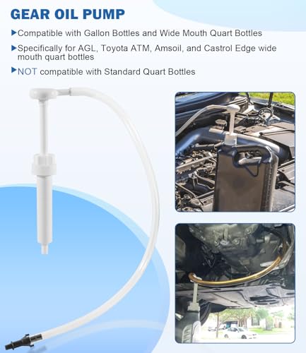 Bonbo Fluid Pump Include 4 Size Thread for Gallon Bottles and Wide Mouth Quart Bottles, Not for Standard Quart Bottles, 30CC/1 Full Ounce Per Pump Stroke