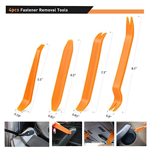 GOOACC 480PCS Bumper Retainer Clips with Fastener Remover Car Plastic Rivets Push Kit -Door Trim Panel for Toyota GM Ford Honda Acura Chrysler (Pack of 10) - color: 480Pcs Clips + Remover (Pack of 10)