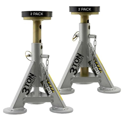ESCO 3 Ton Performance Shorty Low Profile Jack Stands, 1 Pair - style: Low Profile