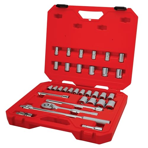 CRAFTSMAN Mechanics Tool Set, 33 Piece, 1/2 Inch Drive SAE/Metric (CMMT12122)