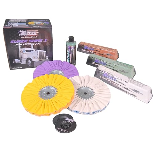 Zephyr - Super Shine X Big Rig Aluminum Polishing Kit - Metal Polishing Kit Made for Big Rigs, Fuel Tanks, Wheels & More - size: Super Shine 'X' Big Rig Kit