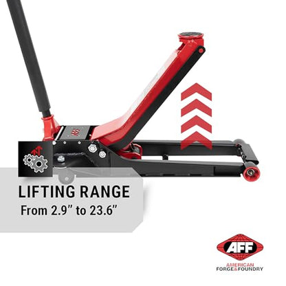 AFF 2 Ton Floor Jack - Long Chassis Low Profile Car Jack - Lightning Lift Hydraulic - Super Duty - style: Long Chassis