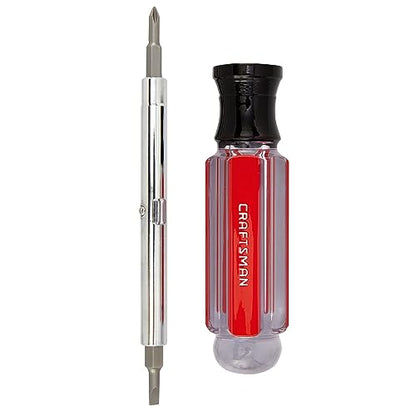CRAFTSMAN Screwdriver Multi-Bit Set, 6 in 1, Acetate Handle (CMHT66052) - size: (Pack of 1)