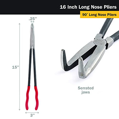Titan 60783 16-Inch 90-Degree Long Nose Pliers - style: 16-Inch 90-Degree