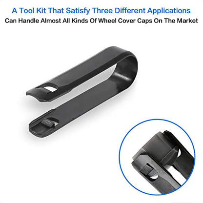 Pack of 3 Type Car Wheel Hub Bolt Nut Cover Removal Tool | Nut Caps Lug Puller Fit for Audi & VW or any Vehicle