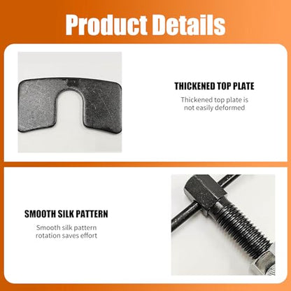Car Brake Piston Wind Back Tool, Alloy Auto Rear Brake Pad Replacement Tool, Brakes Caliper Reset Adjustment Kit, Universal Repair Accessories for Cars (Silver)