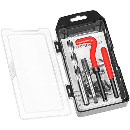 Thread Repair Kit M10 X 1.5mm, Metric Thread Repair Insert Kit | Compatible Hand Tool Set for Damaged Thread and Auto Repairing - size: Metric,M10×1.5mm