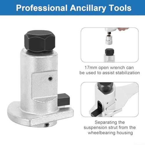 Strut Removal Tool Set Hydraulic Shock Absorber Socket with Knuckle Spreader - Professional Auto Suspension for Service Kit for Ford Domestic Models