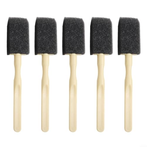 Car Air Vent Cleaning Brush Set Soft Sponge Detailing Tool for Dashboard AC Vents Dust Removal Black 14cm(5Pcs) - size: 5Pcs