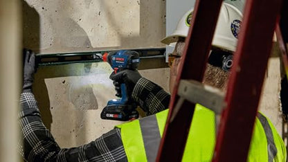 Bosch GDX18V-1860CN 18V Connected-Ready Two-In-One 1/4 In. and 1/2 In. Bit/Socket Impact Driver/Wrench (Bare Tool) | 1, 860 In-Lb Torque, 1/4 in Hex and 1/2 in Square Drive, Brushless Motor, 3-Speed Plus Advanced Modes, Connected-Ready - style: Industrial