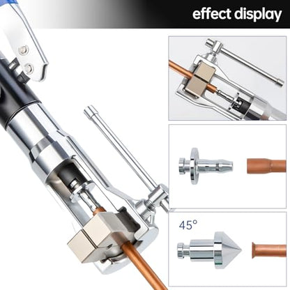Hydraulic Flaring Tool Kit for 3/16 to 7/8 inch and Swaging Tools Soft HAVE Copper Tube Extrusion Type Water Gas Line Automotive Plumbing,Not for Brakeline Fuel Transmission Brake Line