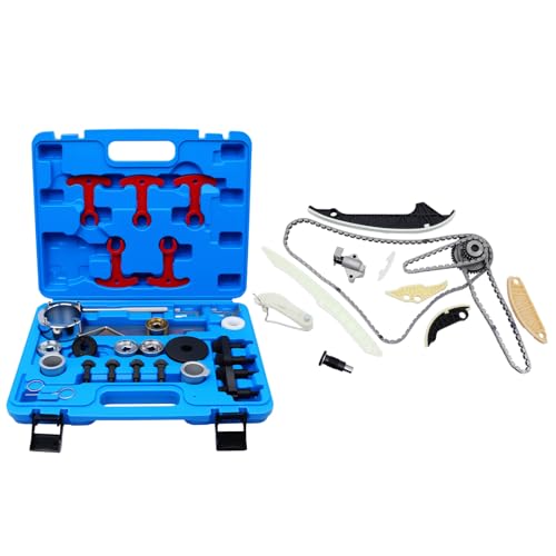 2.0 Engine Timing Chain Tool Kit Replacement for 2008-2015 Tiguan/Jetta/A4/A4 Quattro/Q5/A6/A6 Quattro/A3/A5/A3 Quattro/A5 Quattro/CC/Eos 2.0L TFSI TSI Engine # 06H109467N 06H109469AD 06H109469T EA888 - color: FOR 2008-2013 A3 2.0L