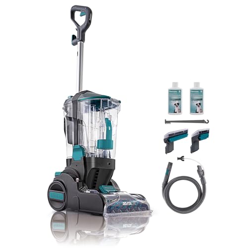 Kenmore KW4070 RevitaLite Pet Portable Carpet Cleaner with High Cleaning Power, 3.2L Clean Tank & 1.4L Dirty Tank, 25ft Cord Length and Two Easy Removable Brushroll for Rug & Upholstery - style: Black
