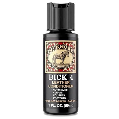 Bick 4 Leather Conditioner & Cleaner, Won't Darken Boots, Couch, Bags 2 oz | Made in USA, For Shoes, Furniture, Jackets, Auto Interiors, Apparel & Accessories - size: 2 oz
