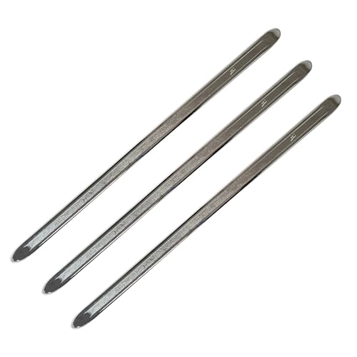 3-Piece 28-Inch Tire Iron Spoon Set - Heavy-Duty Steel Tire Pry Bar Kit with Zinc Coating, Bead Lifting Tool for Motorcycle, Car, and Vehicle Tire Maintenance - size: 28 inch