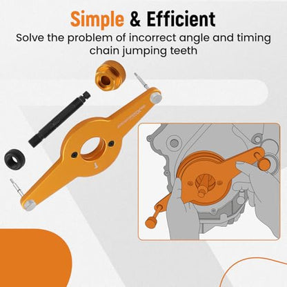 maXpeedingrods Vibration Damper Holding Tool Crankshaft Pulley Removal Shock Absorber for Audi for Seat for Skoda for VW 1.8 2.0 4V TFSi EA888, Replace T10531 - style: T10531