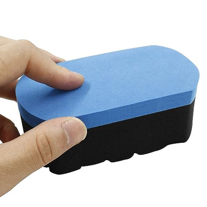 Hitefu 4pcs Tire Shine Dressing Applicator Pad | Washable, Car Detailing Foam Sponge, For Tire Shine, Gel, Wet, Balm