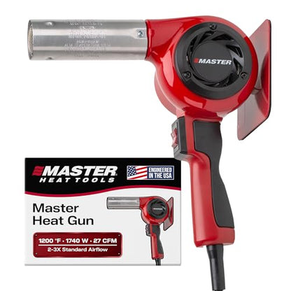 Master Appliance HG-501D Industrial Heat Gun, High Airflow, Quick Change Plug-In Heating Element, 1200F, 120V, 1740W, 14.5 Amps, Engineered In USA - style: HG-501D, 120V