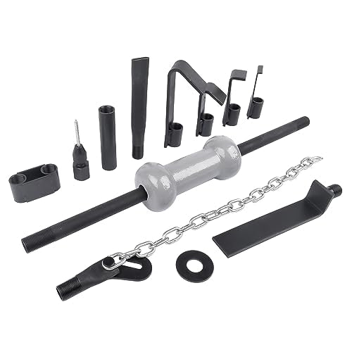 Handor 13pcs Slide Hammer Dent Puller Set, Automotive Dent Remover with Carrying Case with 10lbs Slide Hammer Universal Slide Hammer Auto Body Truck Repair Tool Kit
