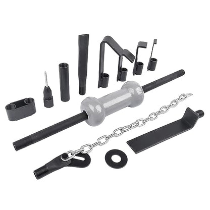 Handor 13pcs Slide Hammer Dent Puller Set, Automotive Dent Remover with Carrying Case with 10lbs Slide Hammer Universal Slide Hammer Auto Body Truck Repair Tool Kit
