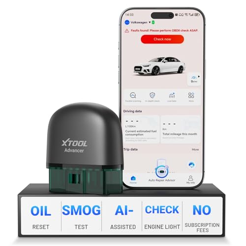 XTOOL AD20 Pro OBD2 Scanner - No Subscription, Full System Car Diagnostic Scan Tool with AI Analysis, Wireless OBD Car Code Reader, Oil Reset, Performance Test, Voltage Test