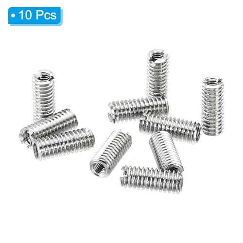 PATIKIL Thread Adapters Sleeve Reducing Nut, 10 Pcs M4x0.7 Male to M2.5x0.45 Female Repairing Insert Nut Screw Reducer Stainless Steel Fastener 10mm - size: M2.5xM4x10mm