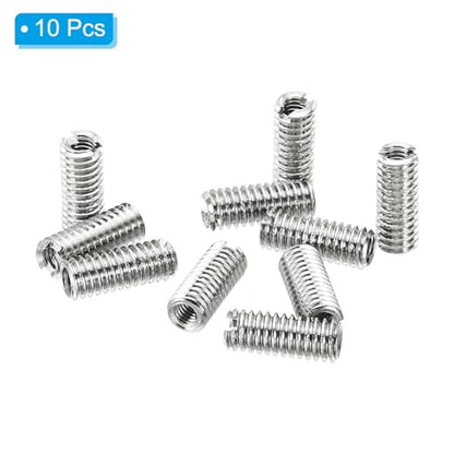 PATIKIL Thread Adapters Sleeve Reducing Nut, 10 Pcs M4x0.7 Male to M2.5x0.45 Female Repairing Insert Nut Screw Reducer Stainless Steel Fastener 10mm - size: M2.5xM4x10mm