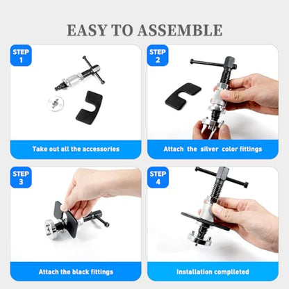 Car Brake Caliper Tool, Brake Caliper Piston Rewind Tools, Heavy-Duty Brake Suitable for Cars and Trucks, Compress Internal Brake Pads and Reset Pistons