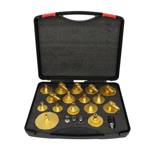 17+3Pcs Brake Bleeder Adapter Kit,Brake Master Cylinder Bleeder Kit,Brake Fluid Bleeding Tools Suitable for Most Vehicles Brake Fluid Bleeding - size: 20 PCS Brake Bleeder Kit