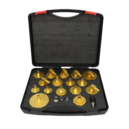 17+3Pcs Brake Bleeder Adapter Kit,Brake Master Cylinder Bleeder Kit,Brake Fluid Bleeding Tools Suitable for Most Vehicles Brake Fluid Bleeding - size: 20 PCS Brake Bleeder Kit