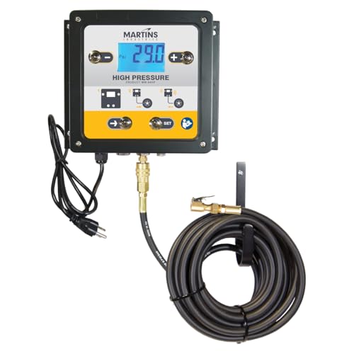 Martins Automatic Tire Inflator/Deflator – 4 Tire Inflation System | Digital Pressure Control | Simultaneous Inflation for Shop & Fleet Use - size: Automatic High Pressure