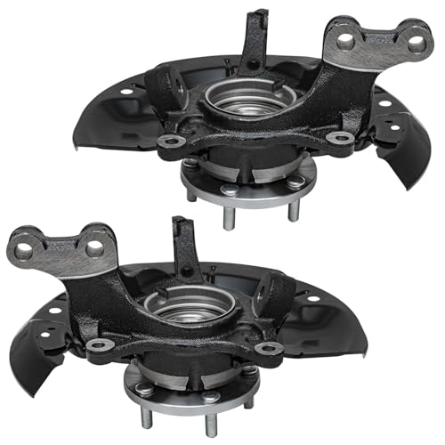 Detroit Axle - AWD Front Steering Knuckles and Wheel Hub Bearings Lower Control Arms w/Ball Joints Replacement for 2011-2017 Toyota Sienna - size: 4CU47788/4PC