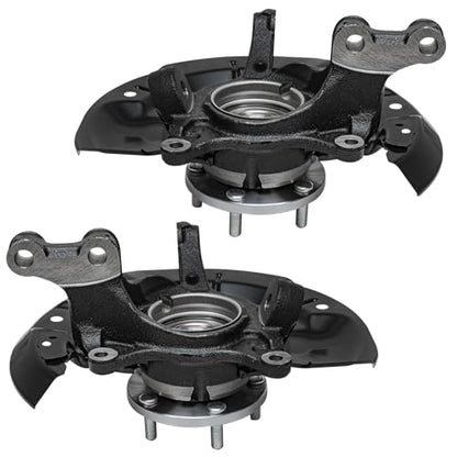 Detroit Axle - AWD Front Steering Knuckles and Wheel Hub Bearings Lower Control Arms w/Ball Joints Replacement for 2011-2017 Toyota Sienna - size: 4CU47788/4PC