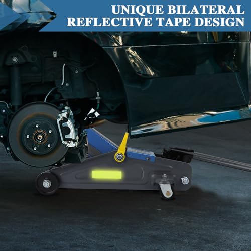 Larbanke 2T Floor Jack with Quick Lifting Range of 5.11-13 inches, Portable Hydraulic Floor Jack with Reflective Strip Suitable for Night Use, 6600 pounds Car Jack Suitable for Various Vehicle Models